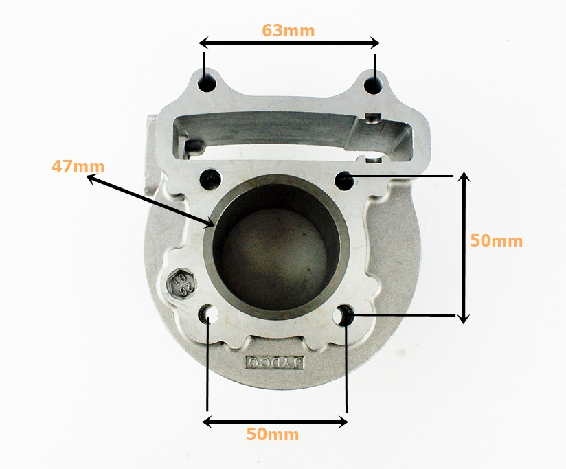 CYLINDER 4T GY6 80CCM (47mm) (sw.13mm) KPL. ANH