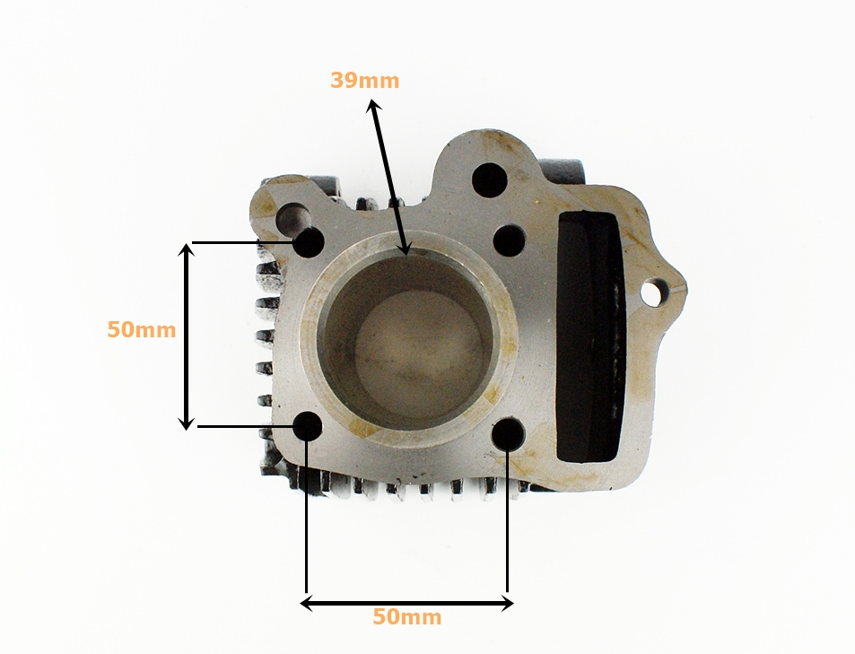 CYLINDER 4T 50CCM (39mm) (sw.13mm) KPL. -MANUAL- MOTOROWER, MINICHOPER 139FMB