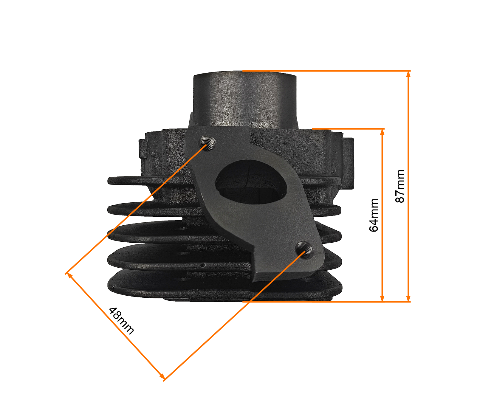 CYLINDER 2T 50CCM (40mm) (sw.10mm) KPL. QUANTUM JOG KEEWAY CPI ZIPP
