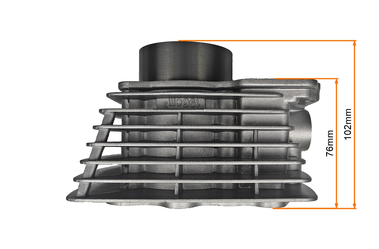 CYLINDER ATV 200CCM (63,5mm) (sw.15mm) KPL. - powietrze - CG200 FUXIN, LONCIN, SHINERAY
