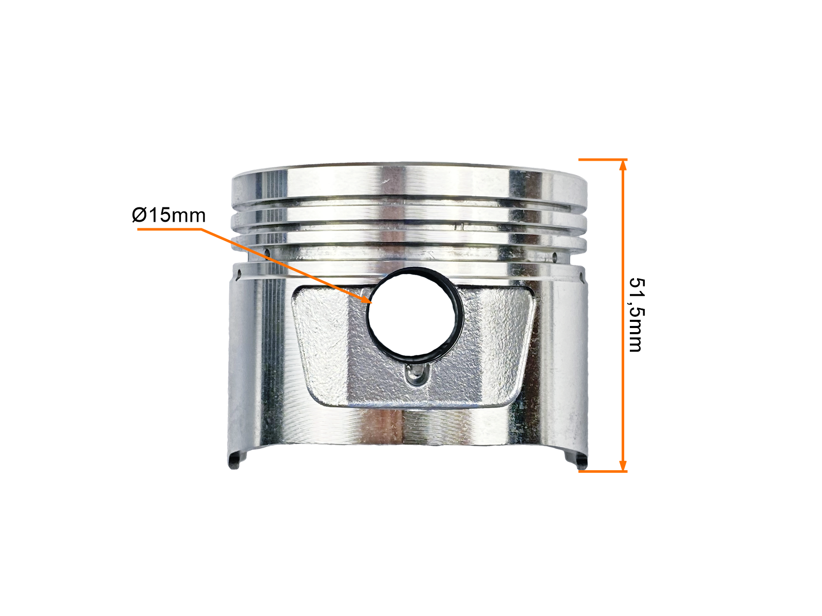 CYLINDER KPL. ATV 150 (62mm) sw.15mm LONCIN, ROMET, JUNAK - POWIETRZE CG150